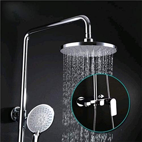 LASEVE Wall Mounted Shower Head Set 3 Piece Hot Cold Copper Booster