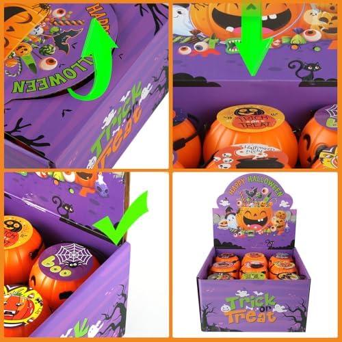 LEASEN 144 Pcs Halloween Party Favors for Kids