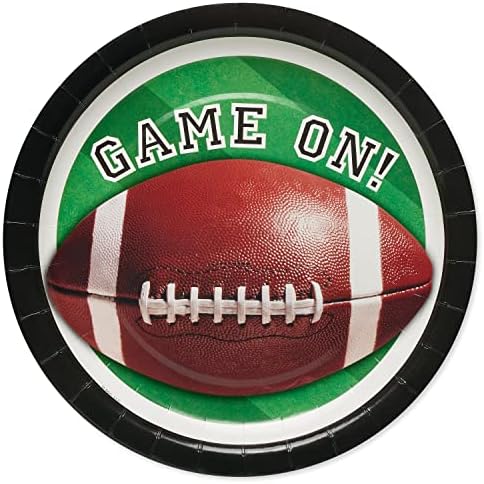 American Greetings Football Party Plates 36 Count