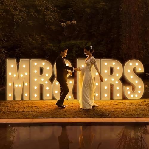 4FT Giant Light Up Letter J Marquee Decor
