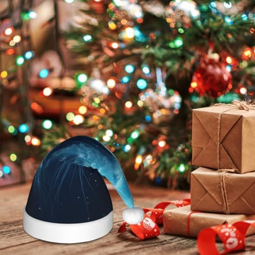 Augenstern Glowing Jellyfish Christmas Hat Unisex Santa Hat