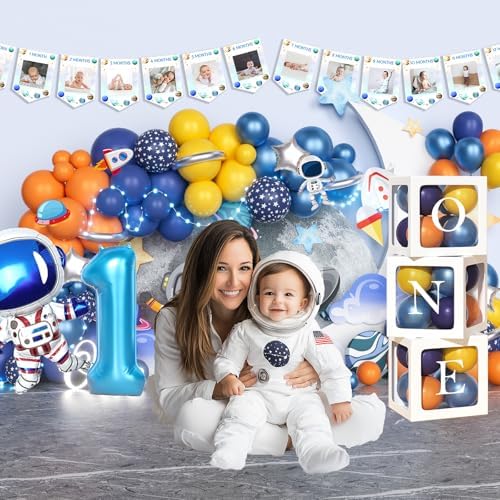 First Trip Around the Sun Birthday Decorations 125 pcs