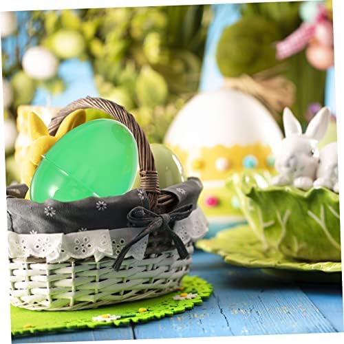 Vaguelly 50pcs Fillable Easter Eggs Plastic Decorations