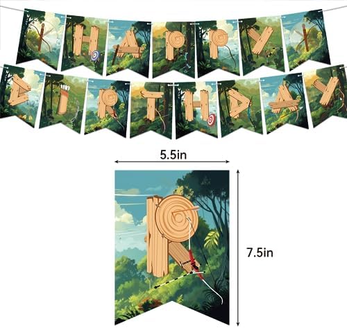 Archery Party Decorations with Balloons and Banners