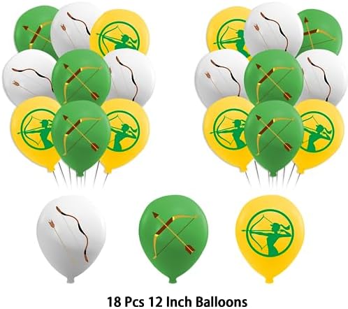 Archery Party Decorations with Balloons and Banners