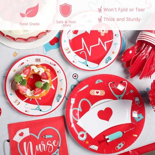 Zubebe 173 Pcs Nurse Graduation Party Supplies