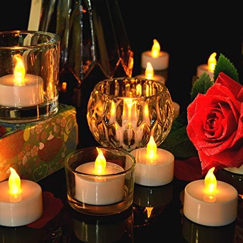 Lasts 2X Longer Flameless Tealight Candles 50 Pack