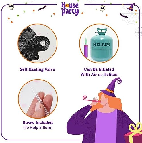HOUSE OF PARTY Halloween Balloon Arch Kit 80 Pcs - 5101218 Inch Balloons