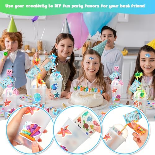 Poen 212 Pcs Under the Sea Party Favors Set