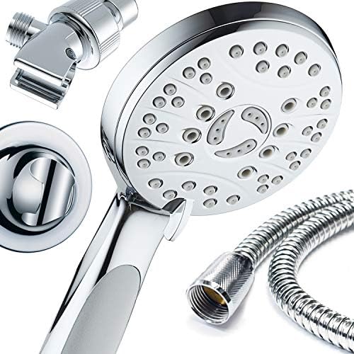 AquaSpa High Pressure 6-Setting Luxury Handheld Showerhead