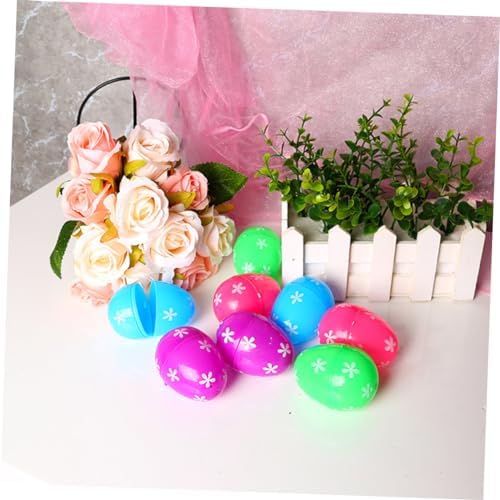 Toyvian 48Pcs Easter Eggs Fillable Plaything