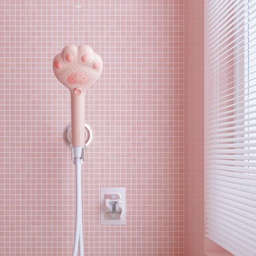 Cute Cat Paw Shower Head - 3 Spray Modes 25 GPM Pink 1