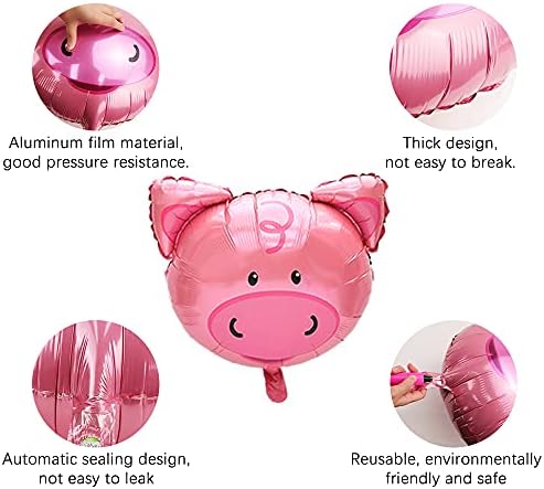 10PCS Giant Animal Balloons Set for Birthday Party Decorations