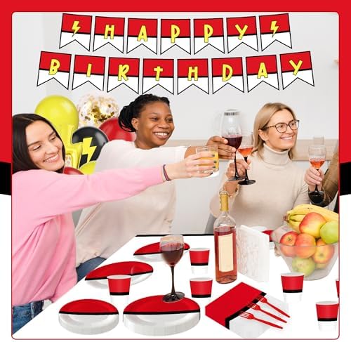 144Pcs Cartoon Birthday Party Decorations Set