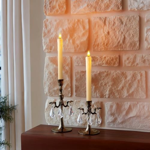 Homemory Flameless Taper Candles with Remote and Timer