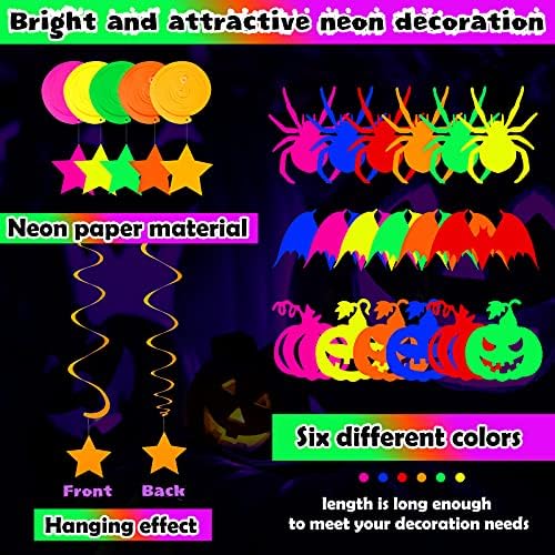 Sumind Neon Halloween Ghost Balloons and Garlands