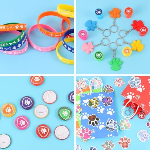 LiYiQ 122 Pcs Dog Paw Party Favors Pack