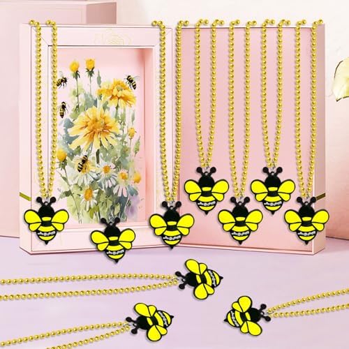 24 Pack Bee Necklace Party Favors for Mommy To Be