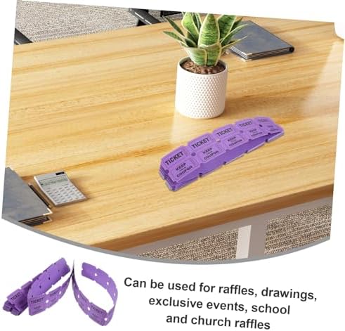 Homoyoyo 100pcs Purple Raffle Tickets for Events Party Supplies