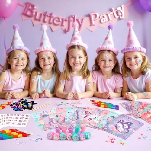 BenLouis 192Pcs Butterfly Party Favor Set