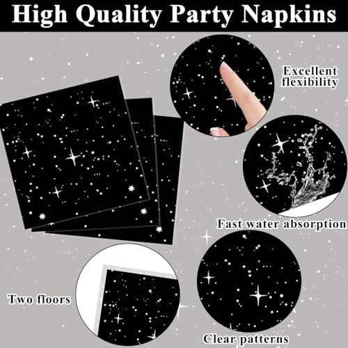 Galaxy Party Plates Napkins for 25 Guests