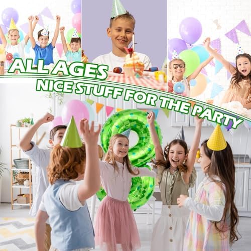 40 Inch Giant Green Pixel Miner Number Balloons