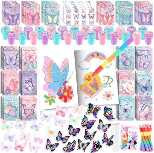 BenLouis 192Pcs Butterfly Party Favor Set