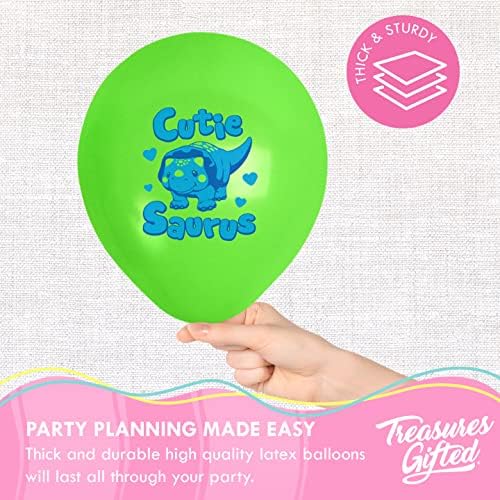 Treasures Gifted Girl Dinosaur Balloons 12 Pack