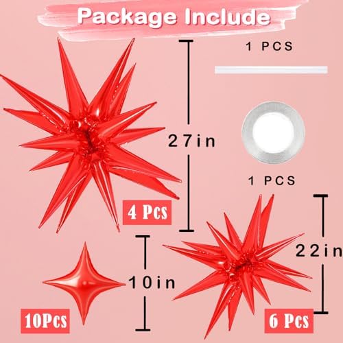 20 Pcs Star Balloons for Party Decorations
