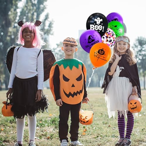 50 Pcs 12 Inches Halloween Balloons Multi Colors
