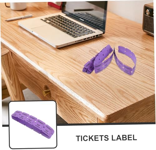 Homoyoyo 100pcs Purple Raffle Tickets for Events Party Supplies