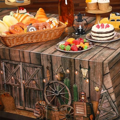 Tiamon Western Cowboy Party Tablecloth 1 Pcs