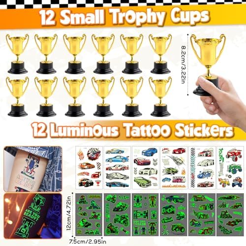 84Pcs Race Car Party Favor Kit for Boys Kids