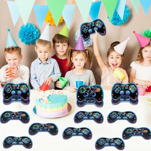 48Pcs Video Game Controller Shaped Paper Plates