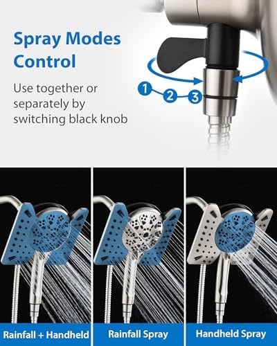 25 GPM Shower Head with Handheld Spray Combo