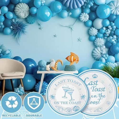 Last Toast on the Coast Party Plates Napkins Set