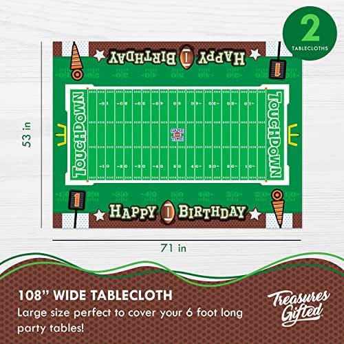 Treasures Gifted Football Party Decorations Set 24 Guests