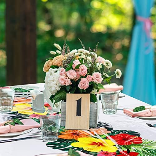 Irenare 3 Piece Hawaiian Luau Tablecloths 54x108 Inch