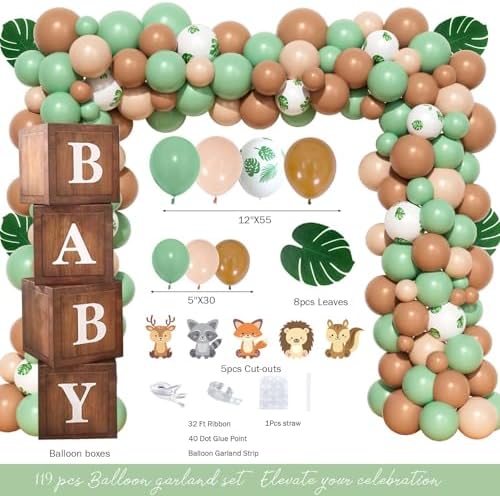Woodland Baby Shower Decorations Set