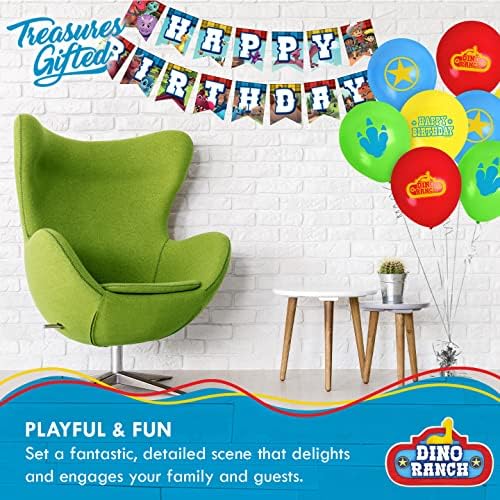 Treasures Gifted Dino Ranch Balloons 24 Pack