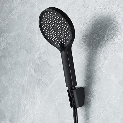 UWEREBFM Handheld Shower Head Set 3 Settings High Pressure Adjustable Bracket