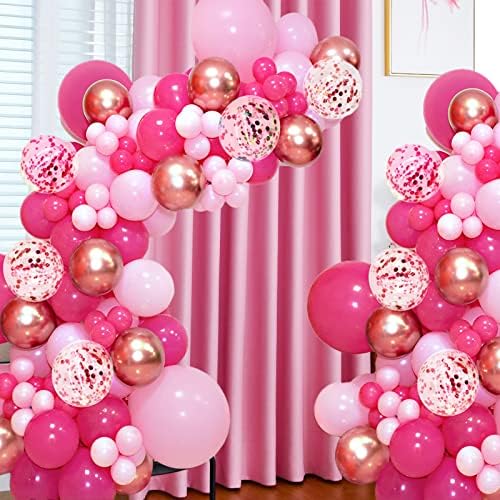 Hot Pink Balloons 100pcs 12 Inch Thicken Latex Balloons