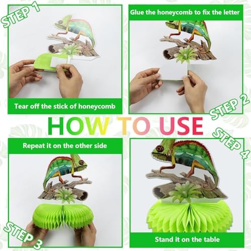 Reptile Birthday Party Decor Set