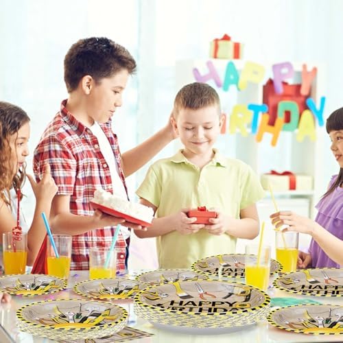 Grencian 96 Pc Handyman Tools Party Plates Set