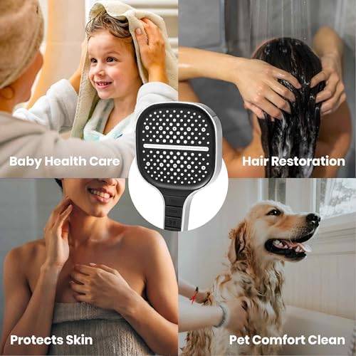 Maas Bath 8-in-1 Chrome Handheld Shower Head