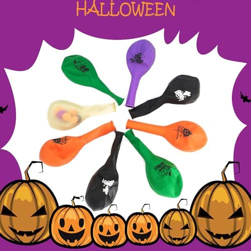 50 Pcs 12 Inches Halloween Balloons Multi Colors