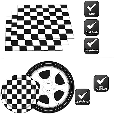144PCS Racing Car Party Tableware Set for Boys Serve 24