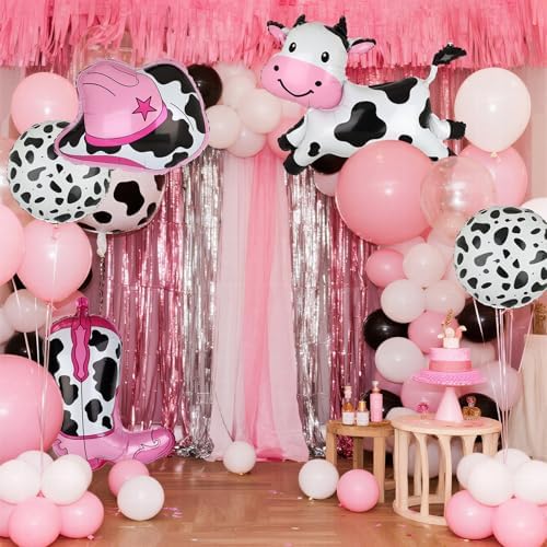 Cow Balloons Set 5 Pieces Western Party Decor