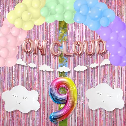 ON CLOUD 9 Birthday Decorations for Girls