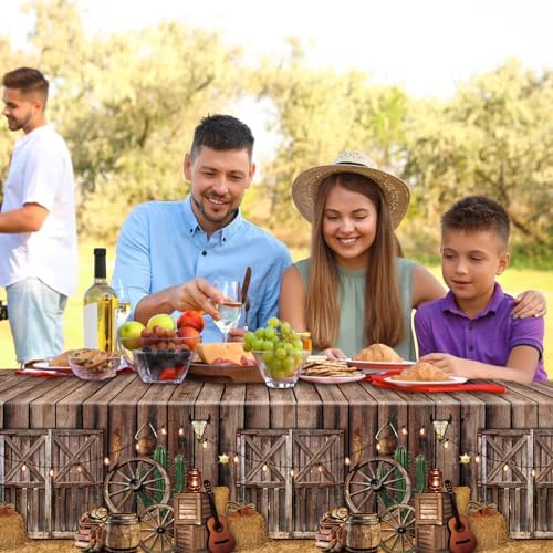 Tiamon Western Cowboy Party Tablecloth 1 Pcs